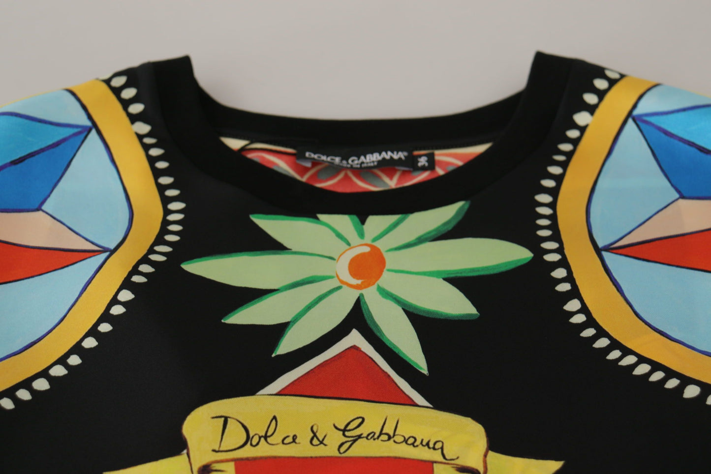 Dolce & Gabbana Glamourous Multicolor Silk Top