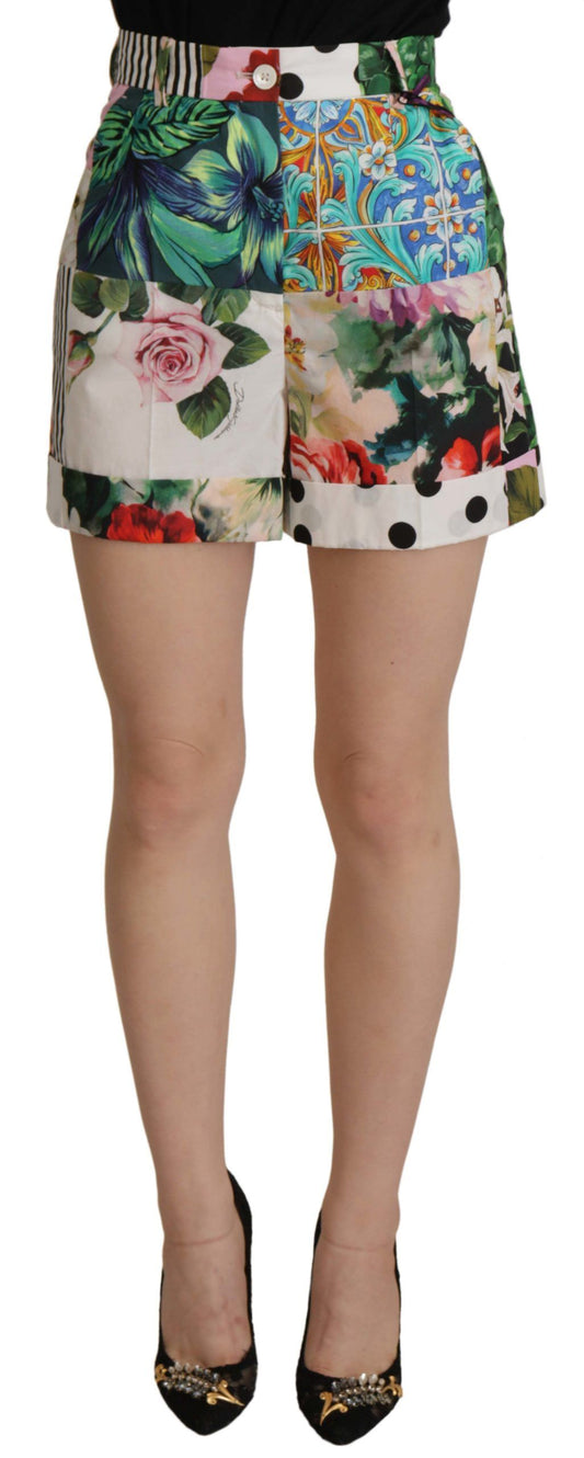 Dolce & Gabbana Floral High Waist Hot Pants Shorts