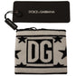 Dolce & Gabbana Black Wool Logo #DGMILLENNIALS 1Pc Wristband
