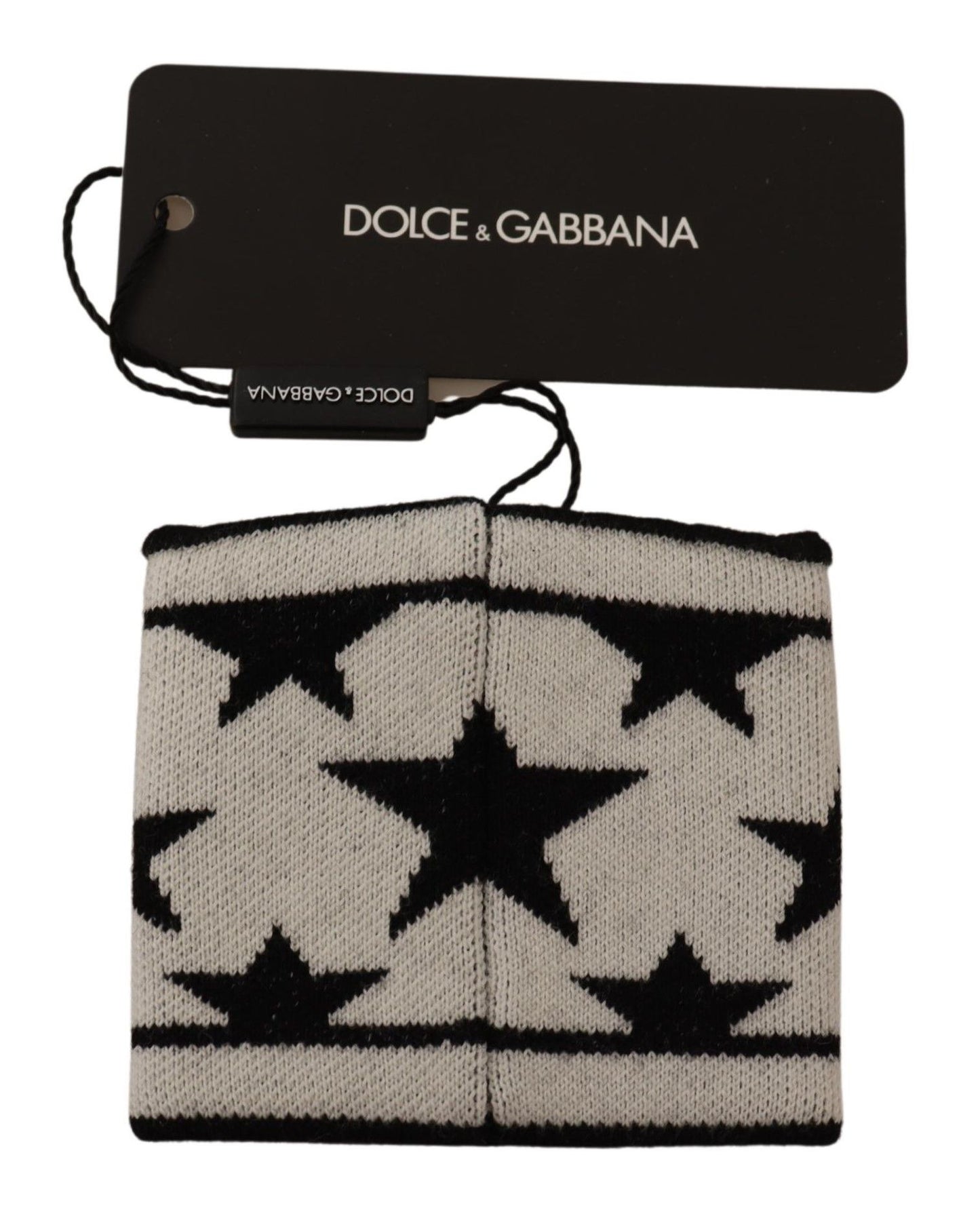 Dolce & Gabbana Black Wool Logo #DGMILLENNIALS 1Pc Wristband