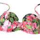 Dolce & Gabbana Elegant Pink Floral Bikini Top