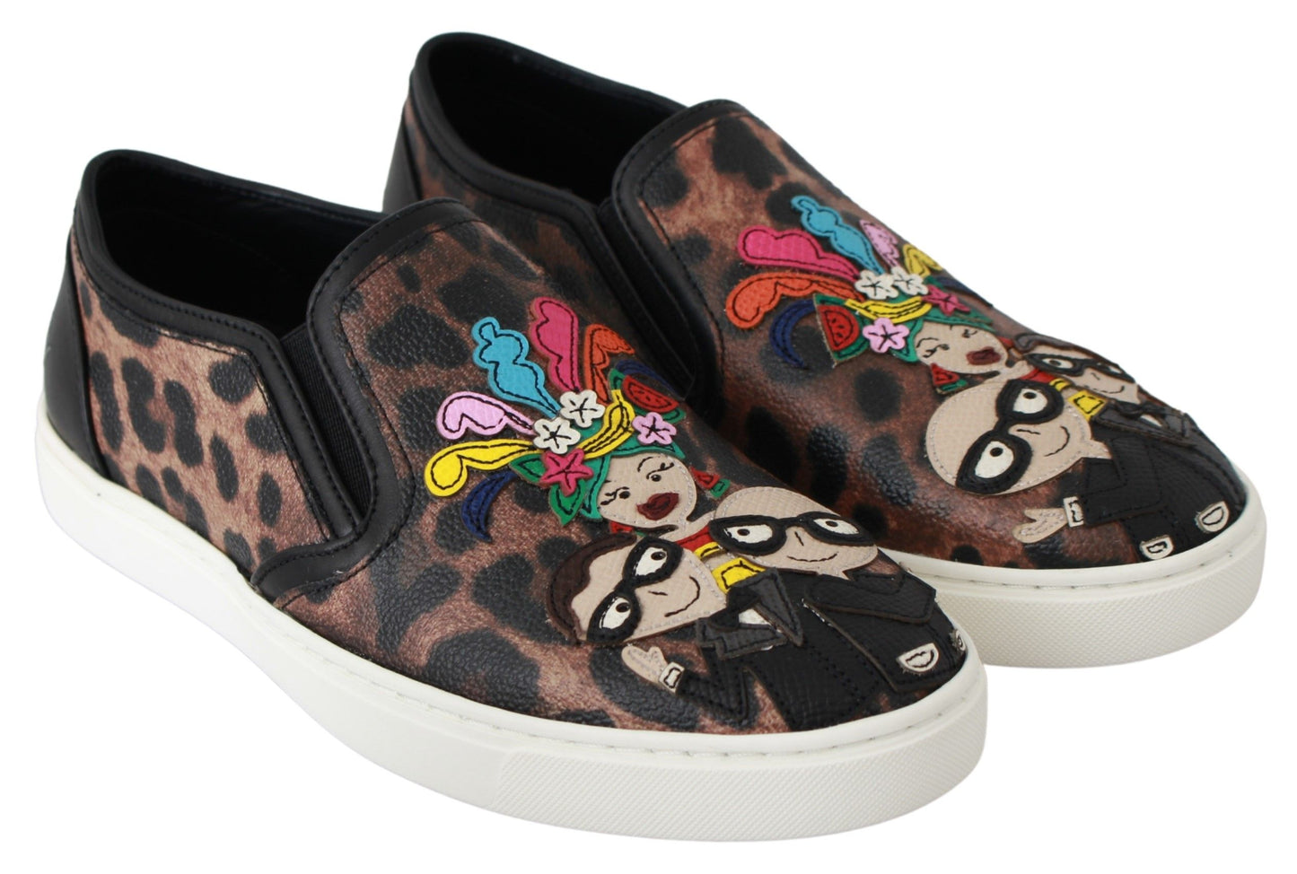 Dolce & Gabbana Leather Leopard #dgfamily Loafers Shoes