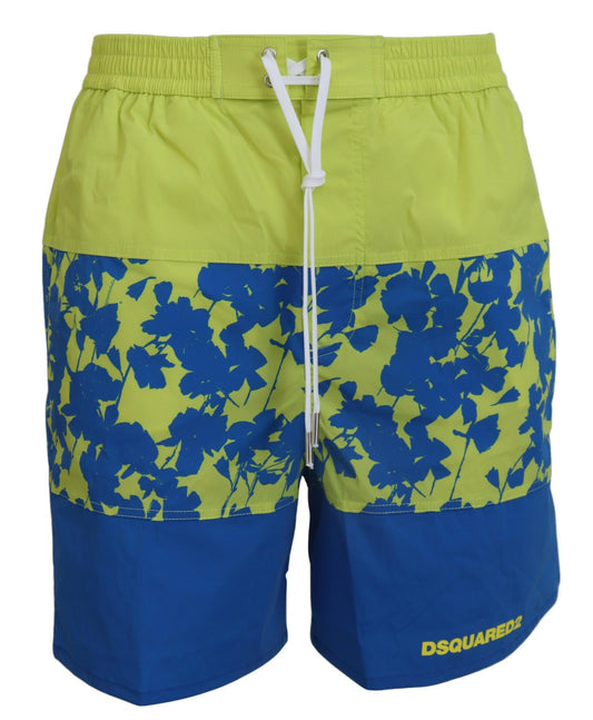 Dsquared² Exquisite Blue Green Swim Shorts Boxer