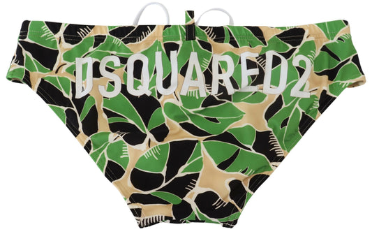 Dsquared² Multicolor Logo Print Swim Briefs
