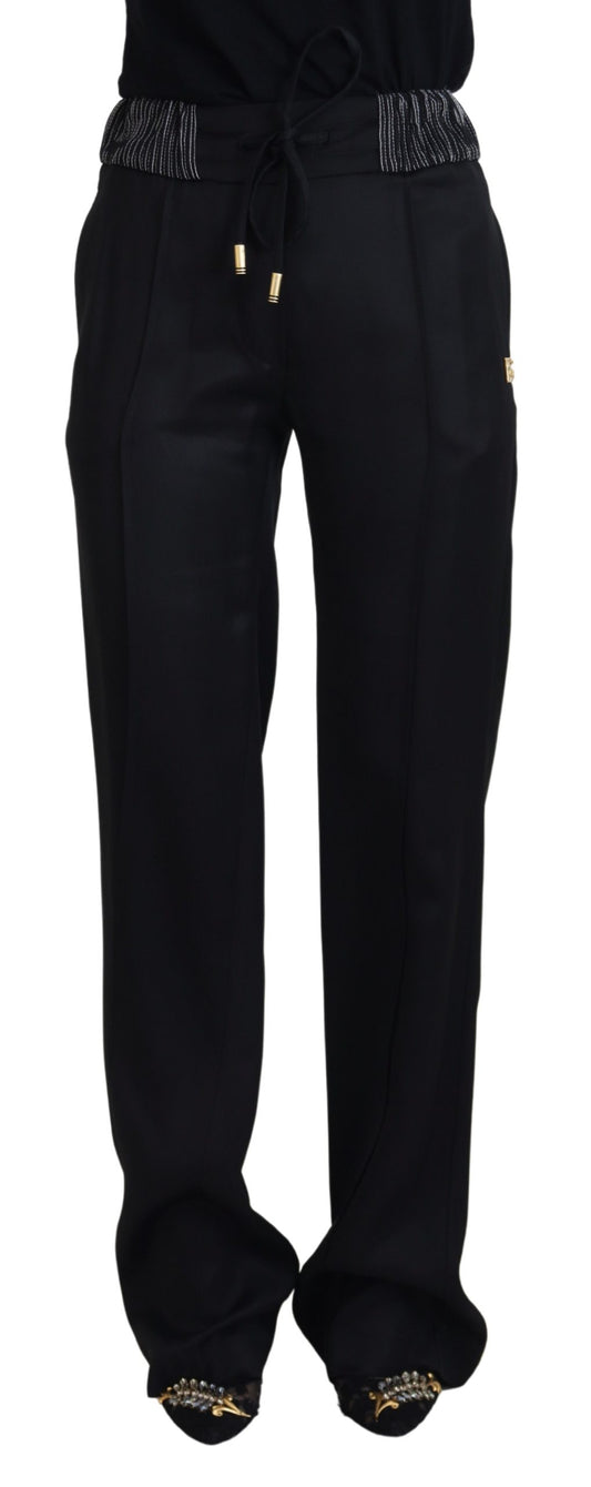 Dolce & Gabbana Elegant Black Cotton Pants