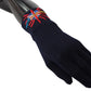 Dolce & Gabbana Blue #DGLovesLondon Embroidered Wool Gloves