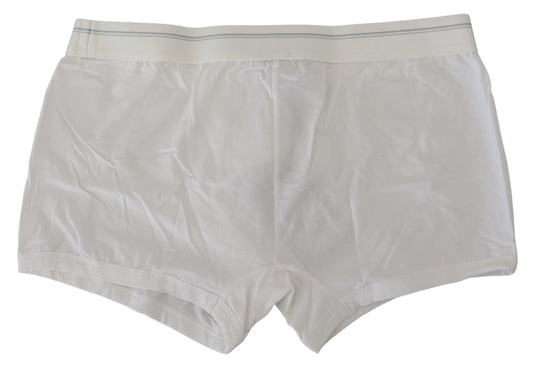 Dolce & Gabbana Elegant White Cotton Blend Boxer Shorts