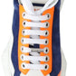 Jimmy Choo Diamond Blue Orange Leather Sneaker