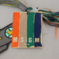 MSGM Chic Multicolor Keychain & Bag Charms