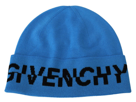 Givenchy Chic Woolen Beanie with Signature Black Logo