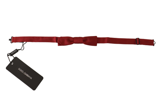 Dolce & Gabbana Elegant Red Silk Bow Tie