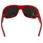 Dolce & Gabbana Swarovski Stone Embellished Red Sunglasses
