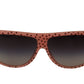 Dolce & Gabbana Brown Stars Acetate Frame Women Shades Sunglasses