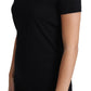 Dolce & Gabbana Black Wool Round Neck Short Sleeves T-shirt