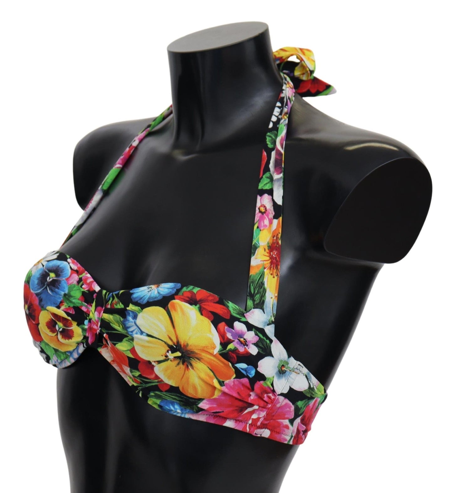 Dolce & Gabbana Floral Elegance High-End Bikini Top