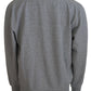 Aeronautica Militare Elegant Gray Pullover Sweater