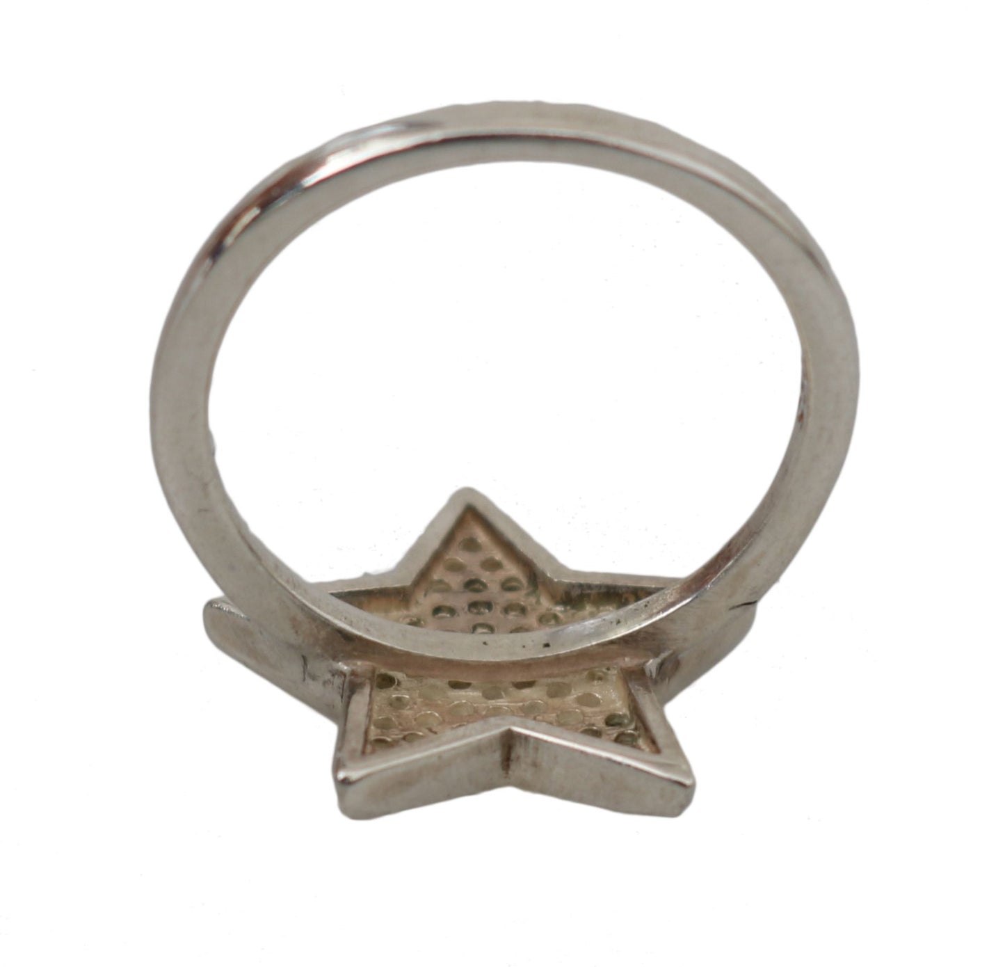 Nialaya Silver Womens Clear CZ Star 925 Ring