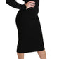Dolce & Gabbana Black Bodycon Sheath Midi Stretch Dress