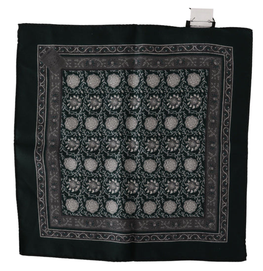 Dolce & Gabbana Exquisite Silk Pocket Square Handkerchief