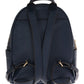 Michael Kors Navy Blue ABBEY Leather Backpack Bag