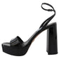 Prada Elevate Your Elegance with Glossy Black Heels