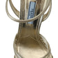 Prada Elegant Gold Stiletto Heel Sandals