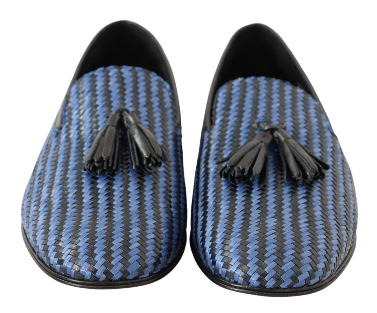 Dolce & Gabbana Elegant Woven Leather Loafers