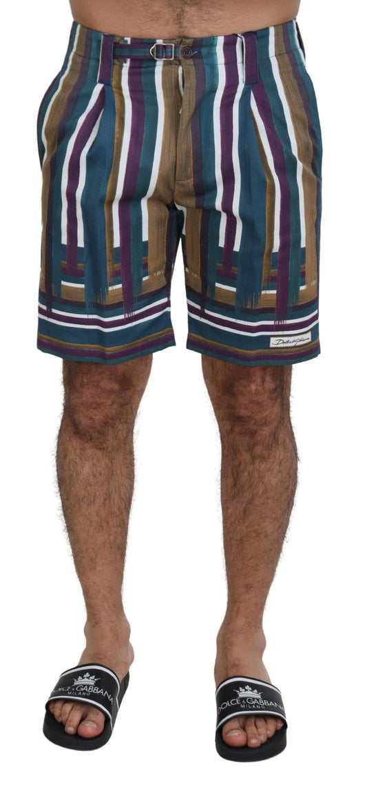 Dolce & Gabbana Chic Multicolor Chino Shorts - Regular Fit