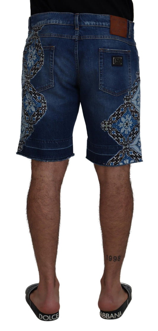 Dolce & Gabbana Elegant Slim Fit Denim Shorts