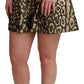 Dolce & Gabbana High Waist Black & Gold Luxe Shorts