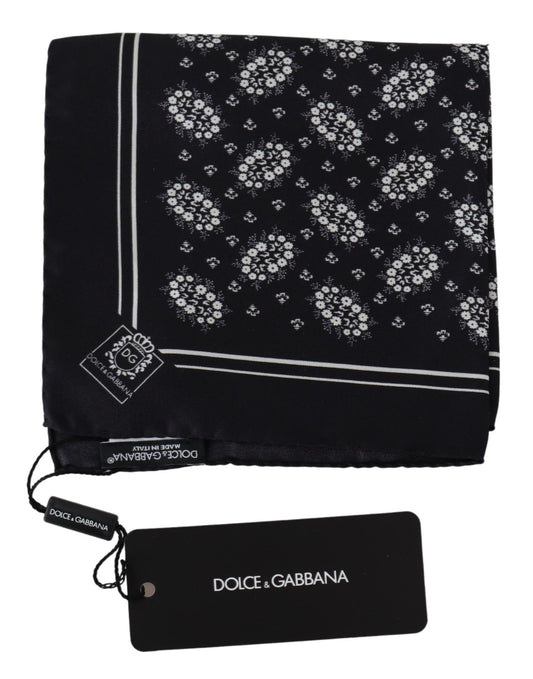Dolce & Gabbana Elegant Silk Patterned Pocket Square