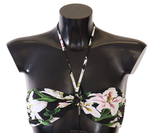 Dolce & Gabbana Exquisite Floral Print Bikini Top