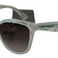 Dolce & Gabbana Blue Lace Crystal Acetate Butterfly DG4190 Sunglasses