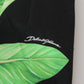 Dolce & Gabbana High Waist Hot Pants Shorts in Black Leaves Print