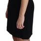 Dolce & Gabbana Black Viscose Stretch A-line Shift Mini Dress