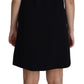 Dolce & Gabbana Black Viscose Stretch A-line Shift Mini Dress