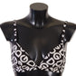 Dolce & Gabbana Black White DG Print Non Wire Cotton Bra Underwear