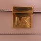 Michael Kors Elegant Pink Leather Mindy Shoulder Bag