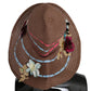 Dolce & Gabbana Elegant Floppy Straw Hat with Floral Accents