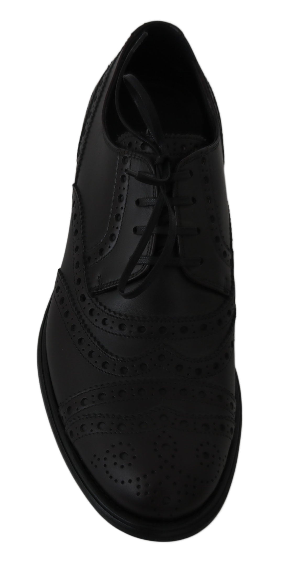 Dolce & Gabbana Elegant Bordeaux Wingtip Derby Dress Shoes