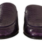 Dolce & Gabbana Purple Exotic Python Leather Slides