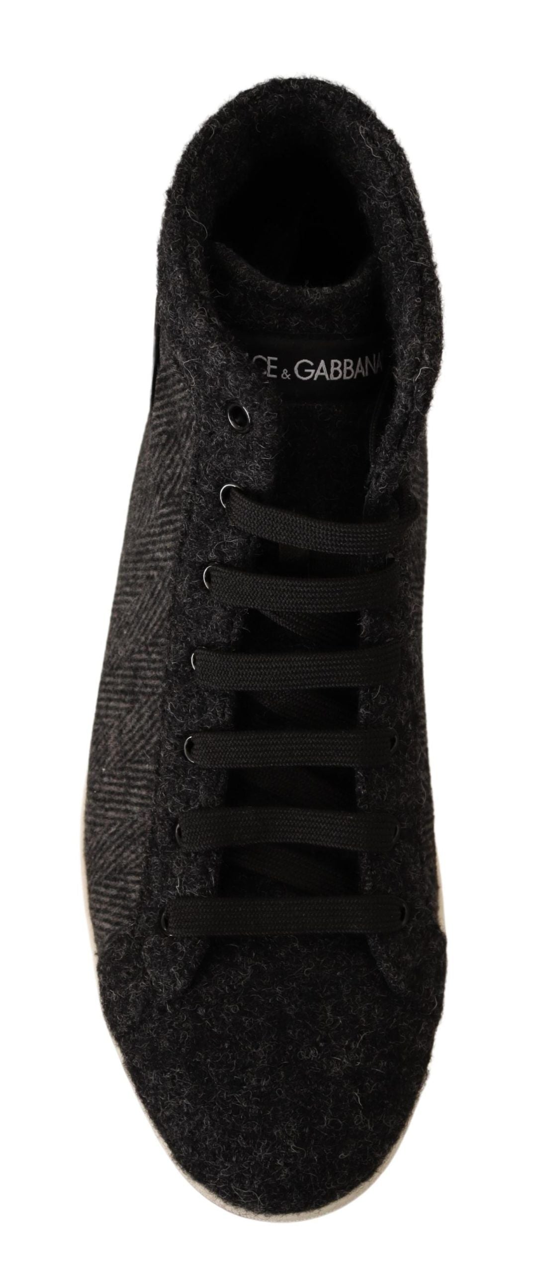 Dolce & Gabbana Elegant High Top Cotton/Wool Sneakers