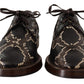 Dolce & Gabbana Elegant Formal Python Derby Shoes