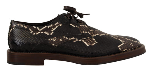 Dolce & Gabbana Elegant Formal Python Derby Shoes