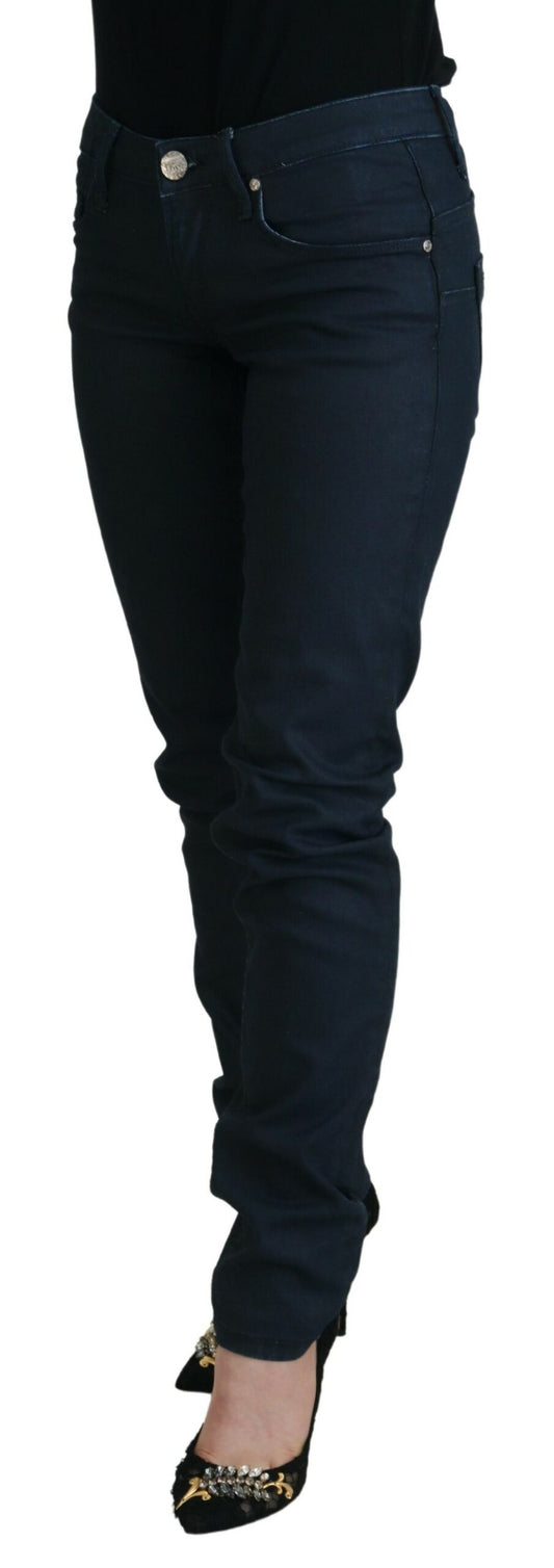 Acht Chic Low Waist Skinny Jeans in Blue