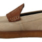 Dolce & Gabbana Elegant White Crocodile Leather Loafers