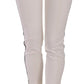 Dolce & Gabbana White Side Stripe Cropped Skinny Pants