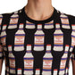 Dolce & Gabbana Elegant Multicolor Motive Crewneck T-Shirt