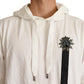 Dolce & Gabbana White Hooded Limited Edition Sweater