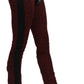 Costume National Dark Red Mid Waist Slim Fit Cotton Jeans